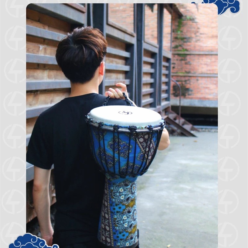 黑钻手鼓入门精品10寸儿童成人鼓云南丽江手鼓非洲鼓