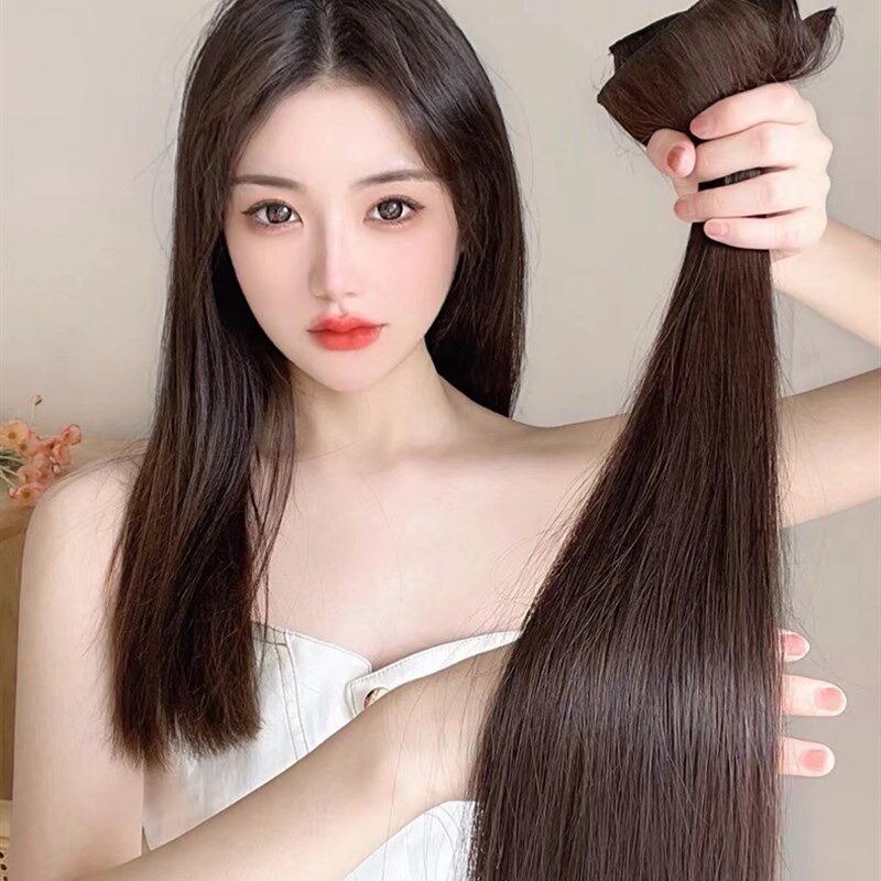 接发片无痕接发真发接发直发假发片长全真人发发片加厚假发女小片