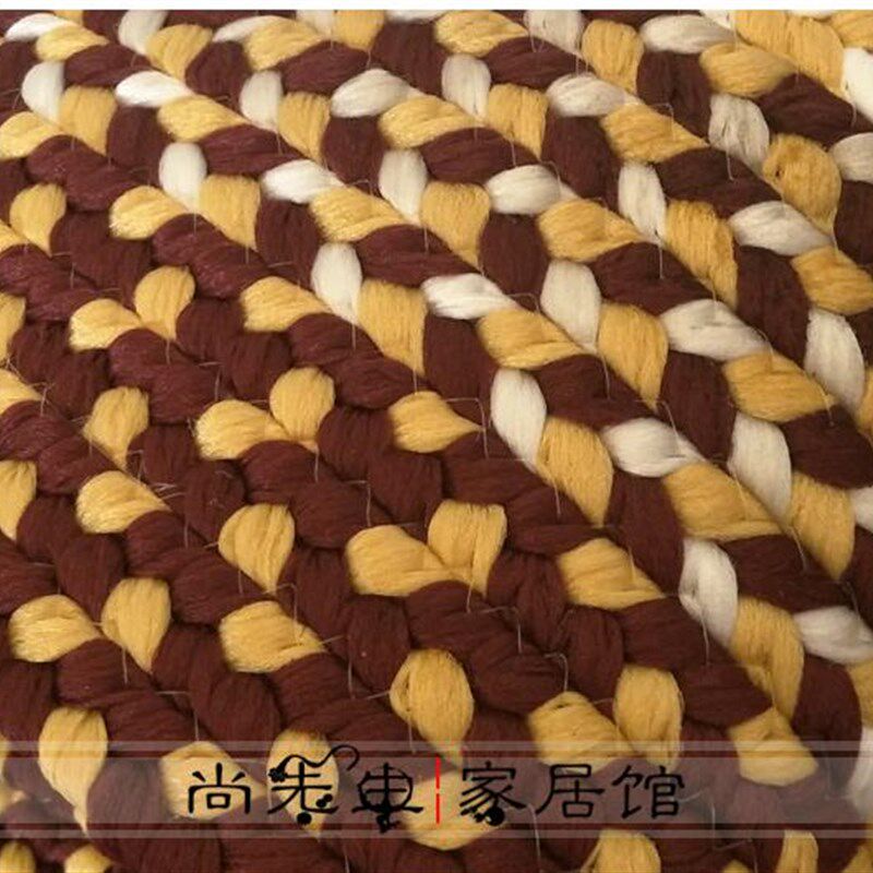 美式乡村圆形茶几地毯瑜伽地垫吊篮电脑椅垫客厅卧室床边北欧地毯