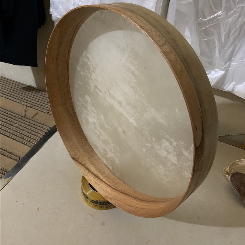 包邮文王鼓鼓圈实木独板鱼脊鼓圈柳木圈 楸子圈二神鼓鼓圈 八角圈