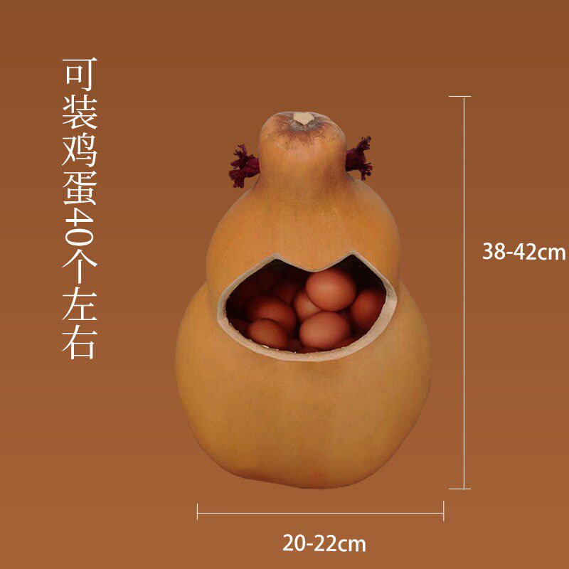 葫芦鸡蛋筐可装五谷糖果鸡蛋篮子葫芦瓢送礼家居摆件盛具手工艺品