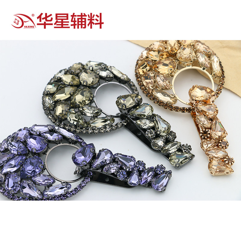精品鸭嘴扣水貂扣钻扣手缝皮草扣子门襟对扣扳扣配件纽扣高档貂皮