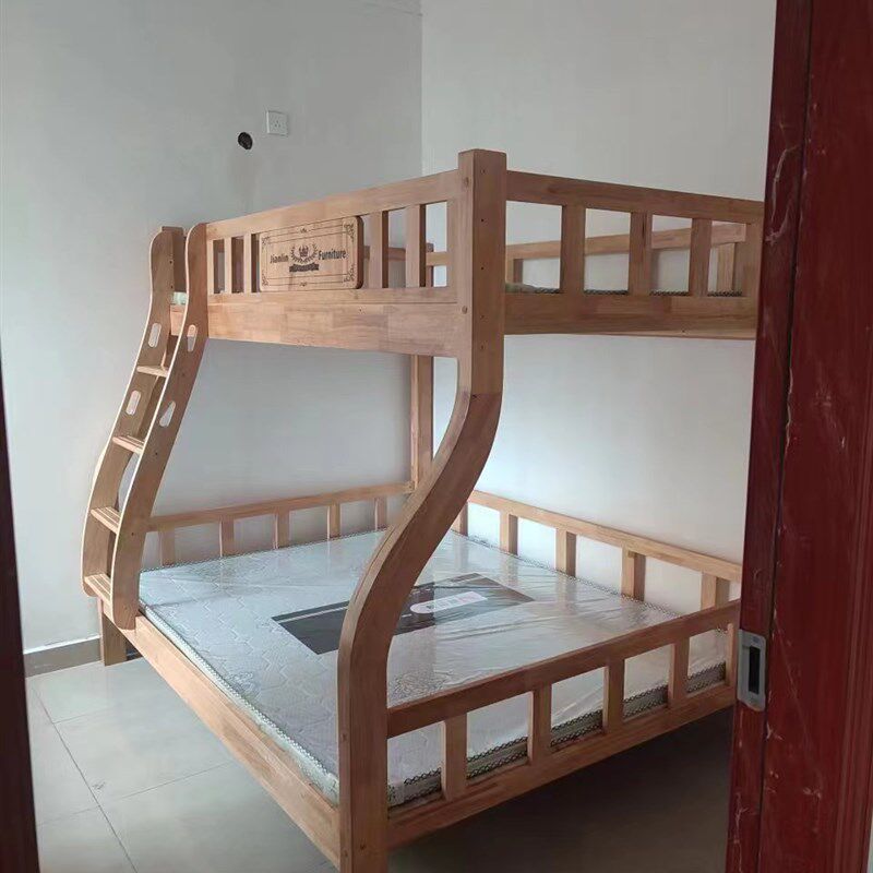 重庆包邮 上下床 母子床 橡木床家具  高低床 双层床 原木 简约