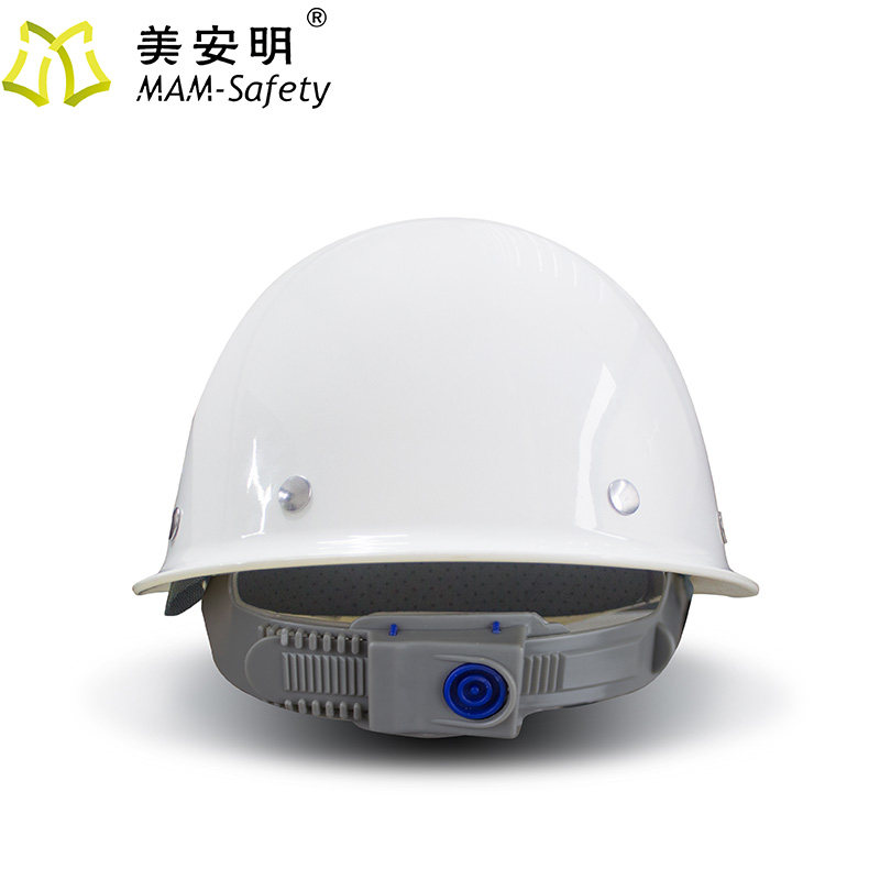 玻璃纤维安全帽工地国标白色建筑劳保施工夏季透气男定制logo可印