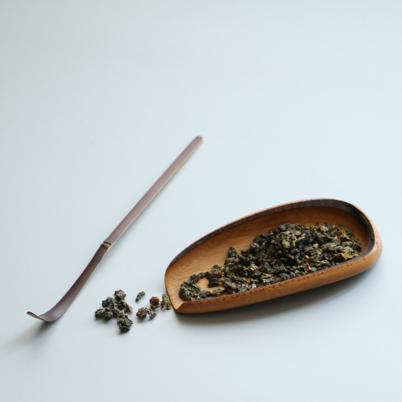 竹根雕刻工艺品老煤竹烟熏竹老竹茶则赏茶荷茶宠茶铲雕刻茶具竹迹