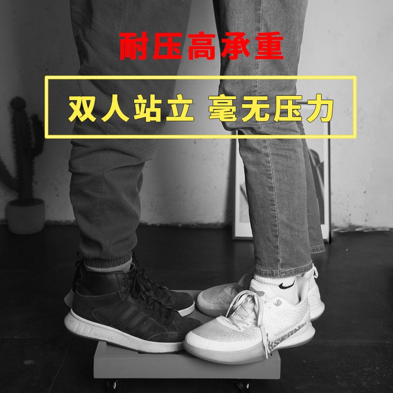 移动花盆托盘仿水泥正方形万向轮接水盘带轮带轱辘可排水花托底座