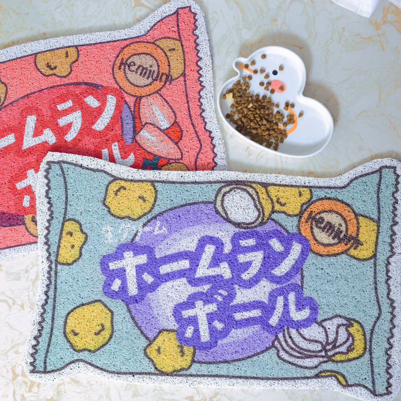papa喵~创意猫砂地垫防带出蹭脚垫猫砂盆垫猫厕所垫子餐垫控砂垫