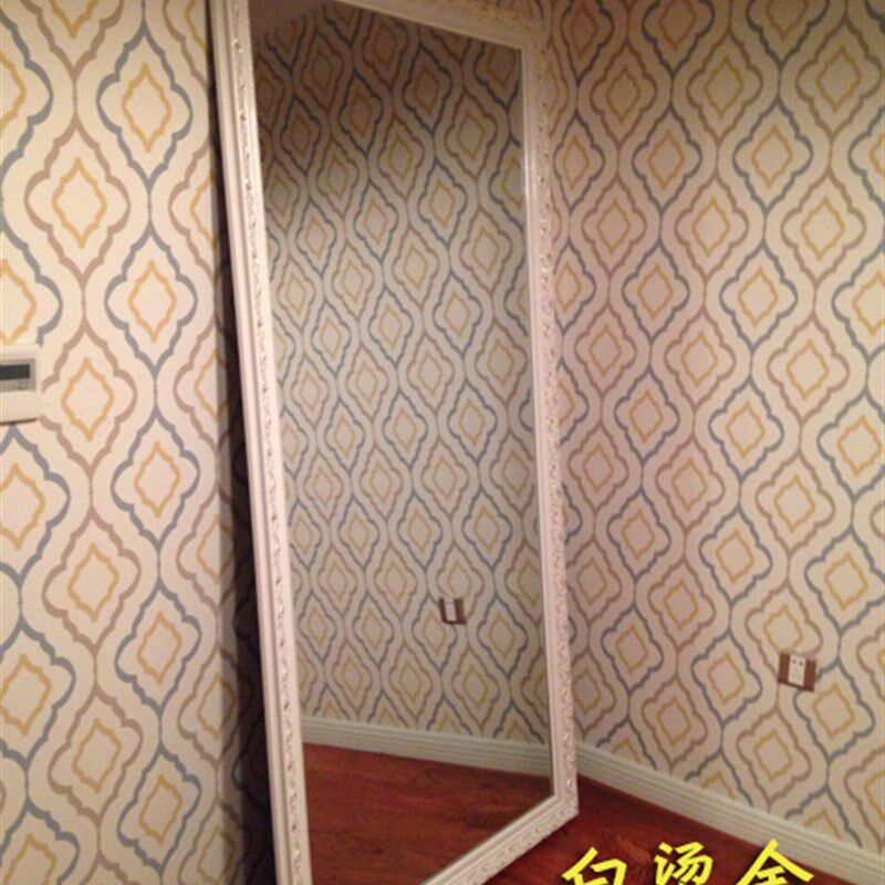 定制大穿衣镜实木全身镜试衣镜练舞蹈镜落地挂壁服装店大镜子包邮