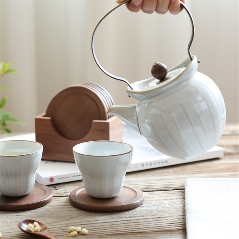 黑胡桃实木杯垫茶杯垫玻璃杯咖啡杯隔热垫家用高档杯托圆形杯垫