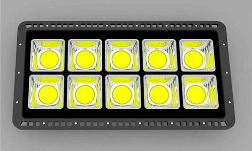 新款户外防水LED投光灯7070系列50W-600W圆形COB射灯大功率工程灯