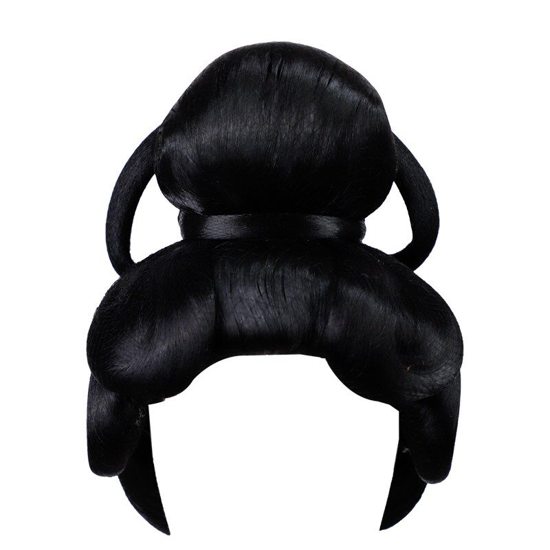 古风汉服发饰一体式假发头套贵妃唐装复古风发髻饰品组合cos表演
