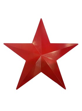 工业风墙面红色大五角星创意壁饰立体挂饰酒吧旅游景点装饰壁挂件