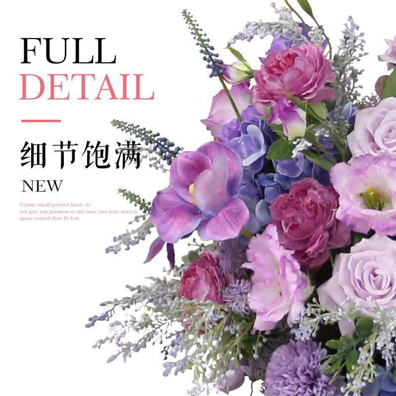 迎宾花艺装饰水牌花架婚礼交车仪式装饰道具假花餐桌路引花球组合