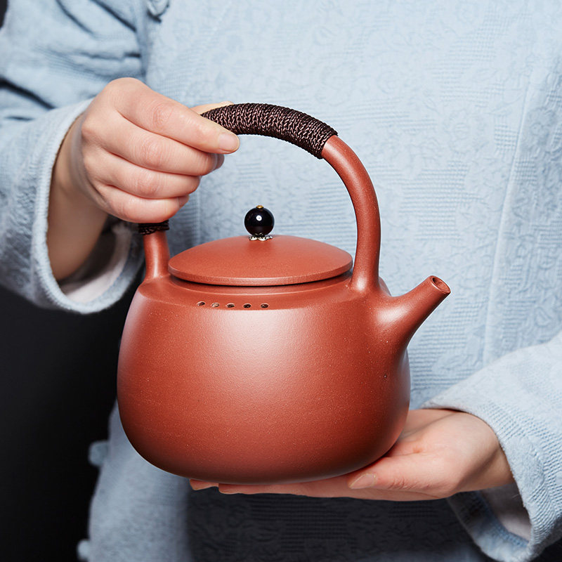 宜兴紫砂围炉煮茶壶家用老式户外可明火烧水壶电陶炉套装电热茶炉