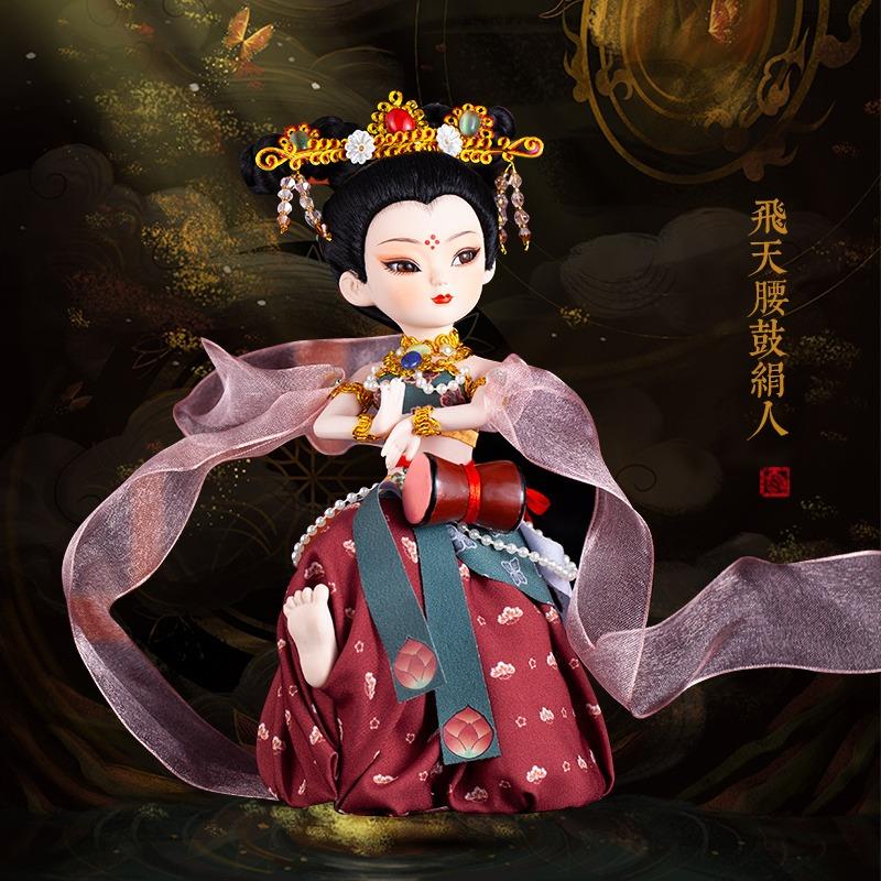 北京绢人特色人物摆件敦煌汉服国风人偶娃娃模型女生日礼物伴手礼