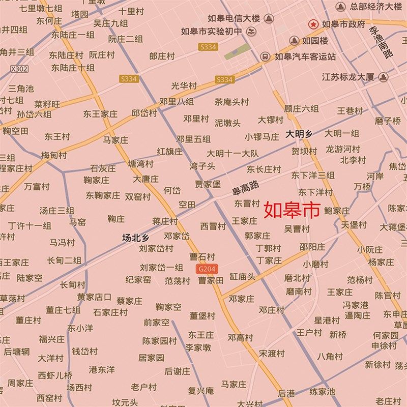 2024新款南通市地图贴图办公室挂图高清防水墙壁贴超大装饰画定制