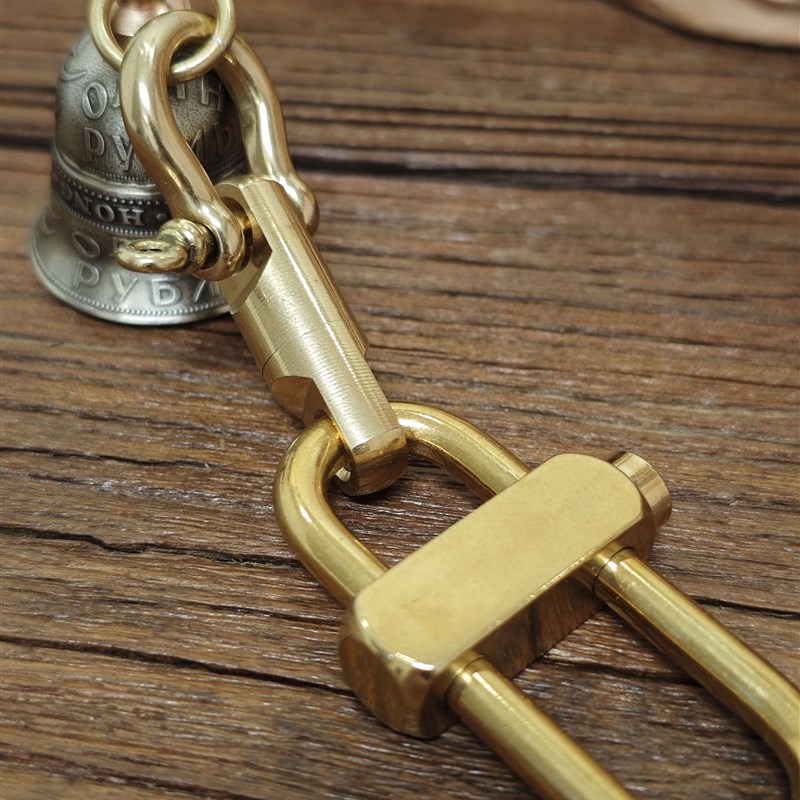 【币风堂】苏联真硬币铃铛手工制作文创复古钥匙扣车挂件配鲁班扣