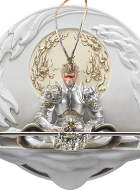 入户玄关装饰画斗战胜佛立体壁画走廊过道齐天大圣孙悟空浮雕挂画
