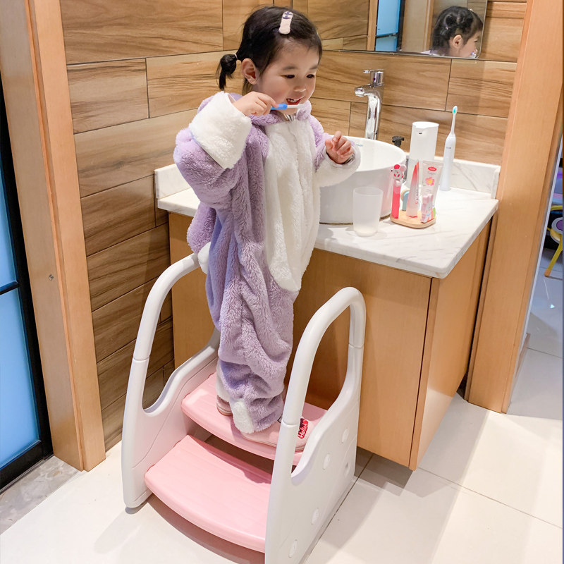 儿童踩脚凳宝宝洗手梯洗漱台脚踏凳楼梯台阶幼儿卫生间垫脚凳防滑