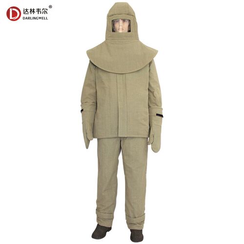 达林韦尔F04消防隔热服1000度高温作业防护避火服耐火焰服黄绿色