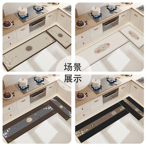 l型厨房专用地垫2025新款硅藻泥防油防污吸水可裁剪可擦免洗家用