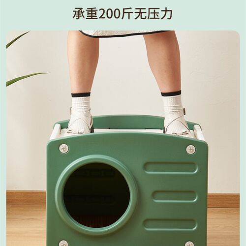 双层猫窝夏天封闭式猫房子别墅夏季猫咪床可拆洗四季通用宠物用品