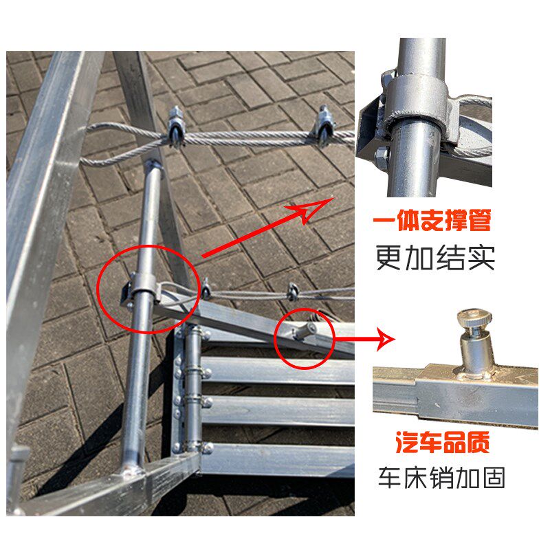 便携马凳折叠加厚工程马凳铝合金凳子刮腻子梯凳特厚梯凳升降马镫