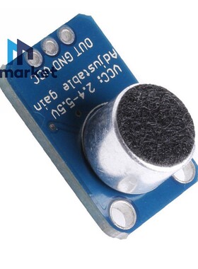 GY-4466 MAX4466声音传感器模块 麦克风前置放大器 蓝色
