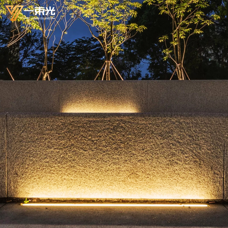 一束光地埋灯led户外防水广场氛围地灯嵌入式长方条形埋地洗墙灯