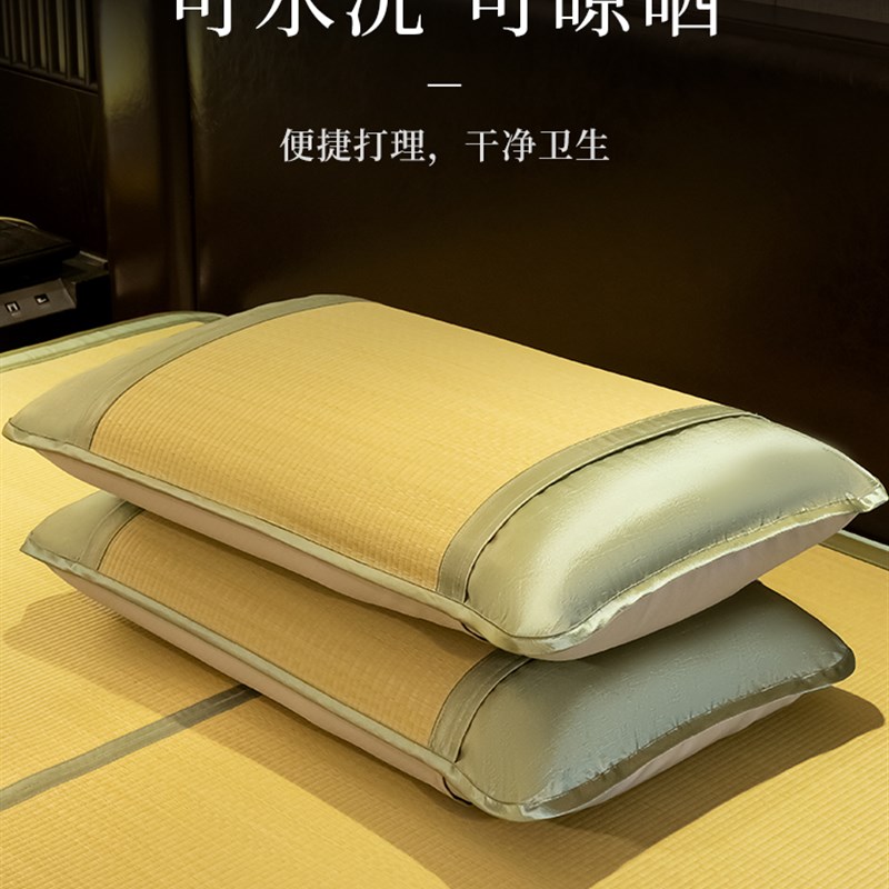 老席匠天然草席婴儿可用老式蔺草凉席夏天可水洗折叠三件套席子