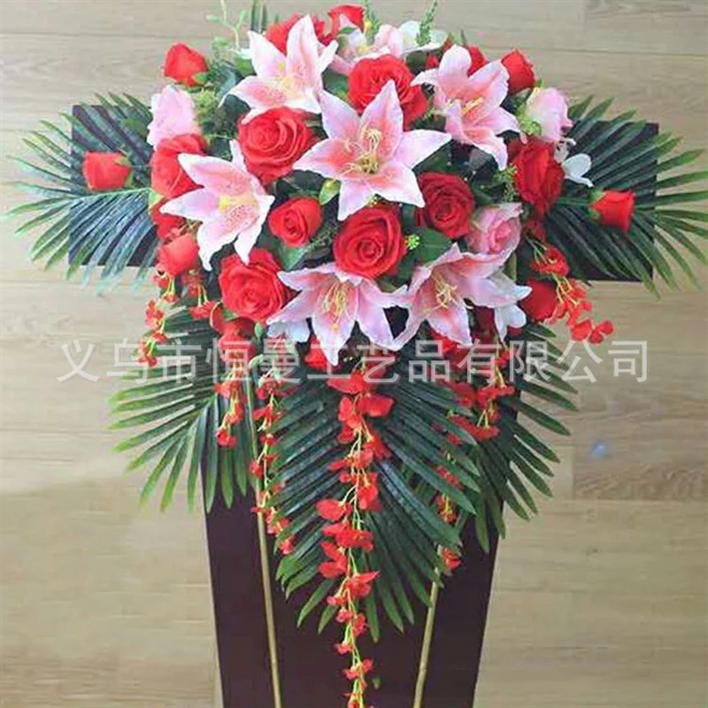 讲台花架演讲台花鲜花前台花泥支架发言台会议桌挂架塑料花架桌花图片