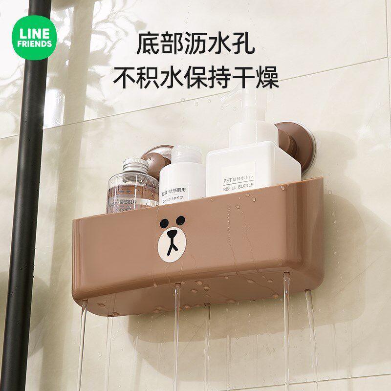 简约卡通家用墙面肥皂盒吸盘壁挂式沥水卫生间免打孔香皂盒置物架