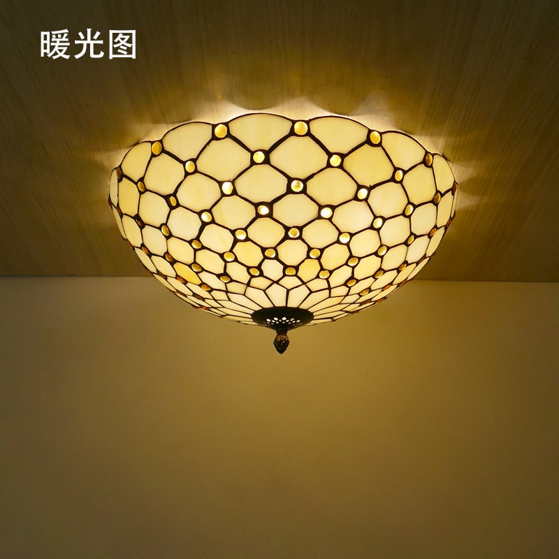 凤尾珠子玻璃LED吸顶灯客厅卧室书房过道门厅 入户花园吸顶灯灯具