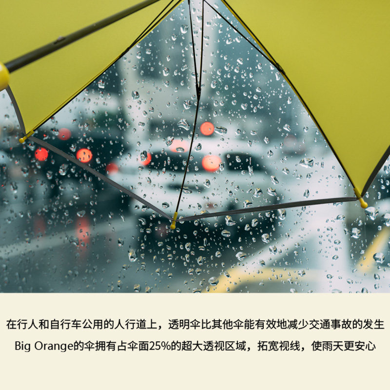 透明长柄安全儿童学生雨伞大号男孩女童上学专用小孩伞小姓名定制图片