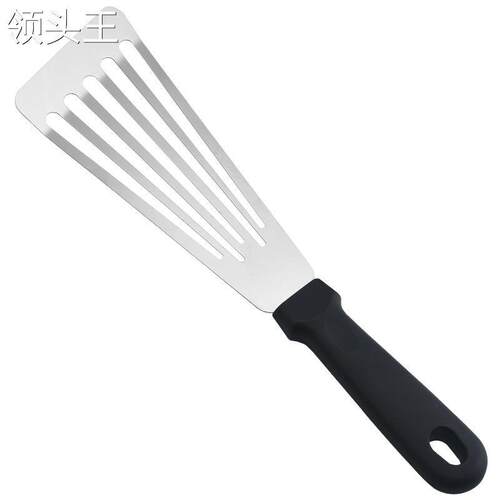 不锈钢鱼铲 烧烤工具家用厨房铁板烧煎铲 漏铲煎鱼铲烙饼牛排铲