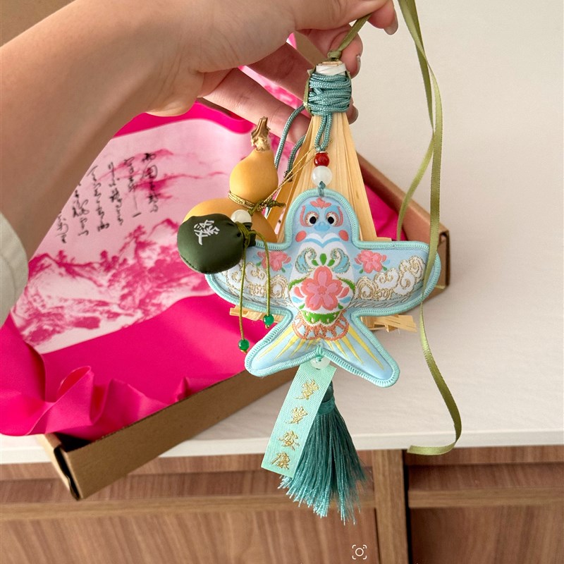 端午节竹兜葫芦纸鸢国风装饰挂件文创香包礼品岁岁安康香包伴手礼