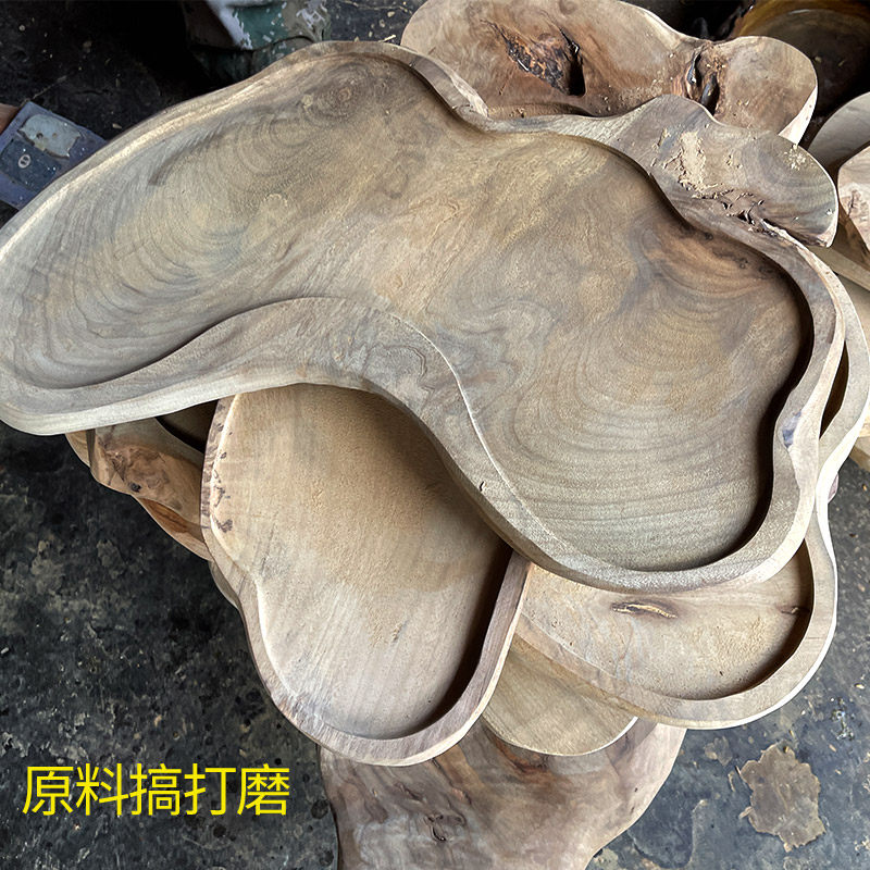 四川小叶桢金丝楠实木茶盘小号茶盘高档茶具整体原木茶几根雕茶盘