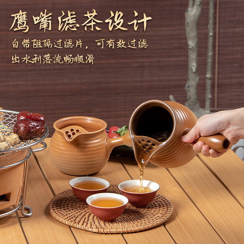 防裂围炉煮茶罐罐茶煮茶器茶具套装家用室内功夫小茶壶陶瓷炭火炉