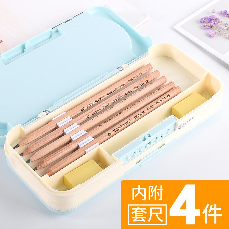 创意密码锁文具盒小学生笔盒网红多功能学霸铅笔盒卡通可爱女孩新