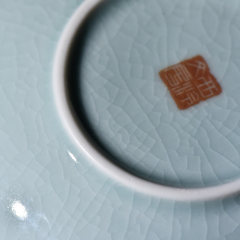【西泠文房】汝窑瓷意文房四宝青瓷精品套装高档礼品粉青书法国画