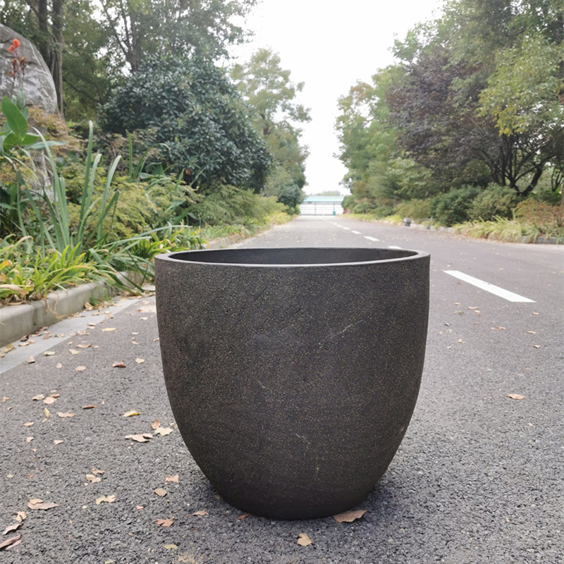 庭院花园花钵特大口径种树陶罐简约透气粗陶红陶花盆陶瓷鱼缸包邮