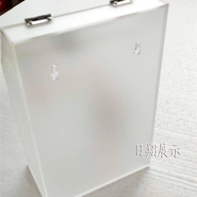 日翔包邮压克力磨砂透明中大号爱心投票意见箱锁挂墙免打孔定制