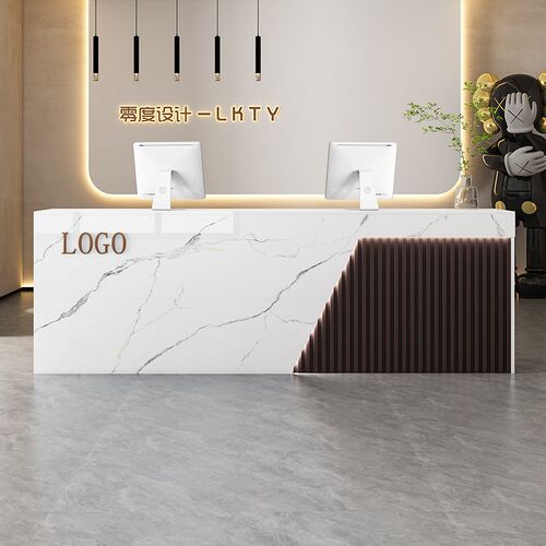 公司前台接待台简易店铺小型服装店美容院奶茶店超市收银台吧台柜