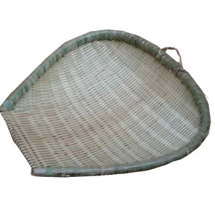圆方竹筲箕簸箕竹编竹制品手工工艺品洗菜盛菜篮子火锅店家用饭店