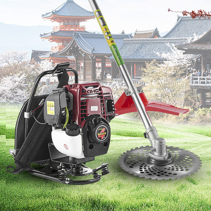 藤原汽油割草机四冲程背负式小型农用开荒耕地松土机除草机收割机
