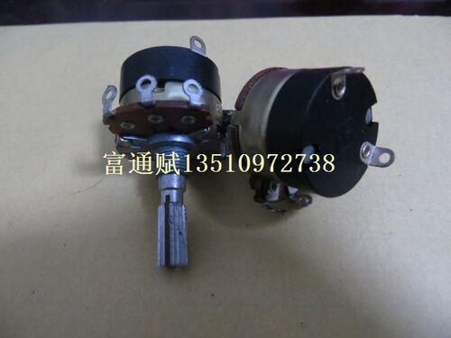 南韩进口电位器24型WH138单联B10K带开关25mm花轴调光器