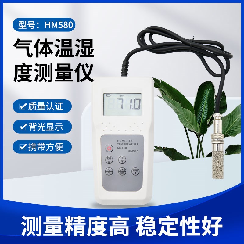 工业级高精度拓科HM580湿球露点温湿度计 气体专用温湿度计