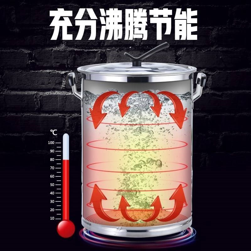 。60L电热水桶商用大容量防乾烧煮粥工厂汤锅不锈钢移动烧水自动