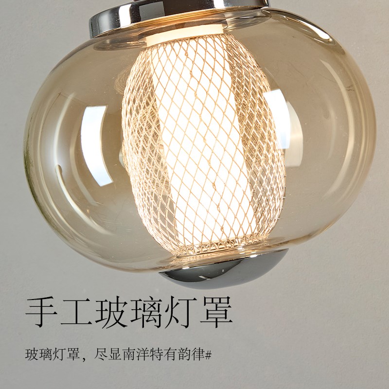 法式复古过道吸顶灯中古风厨卫灯奶油入户玄关飘窗设计师款艺术灯