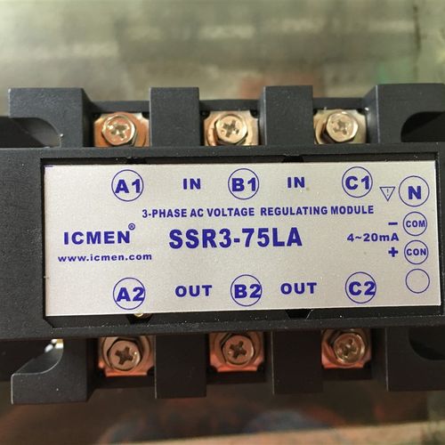 ICMEN信普电气三相固态继电器SSR3-75LA全隔离三相交流调压模块